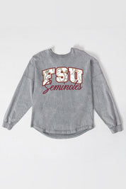 FLORIDA STATE SEMINOLES ON THE HUNT FADED WASH PULLOVER