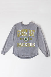 GREEN BAY PACKERS FINAL SCORE FADED WASH PULLOVER