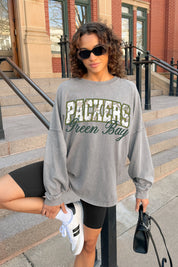 GREEN BAY PACKERS ON THE HUNT FADED WASH PULLOVER