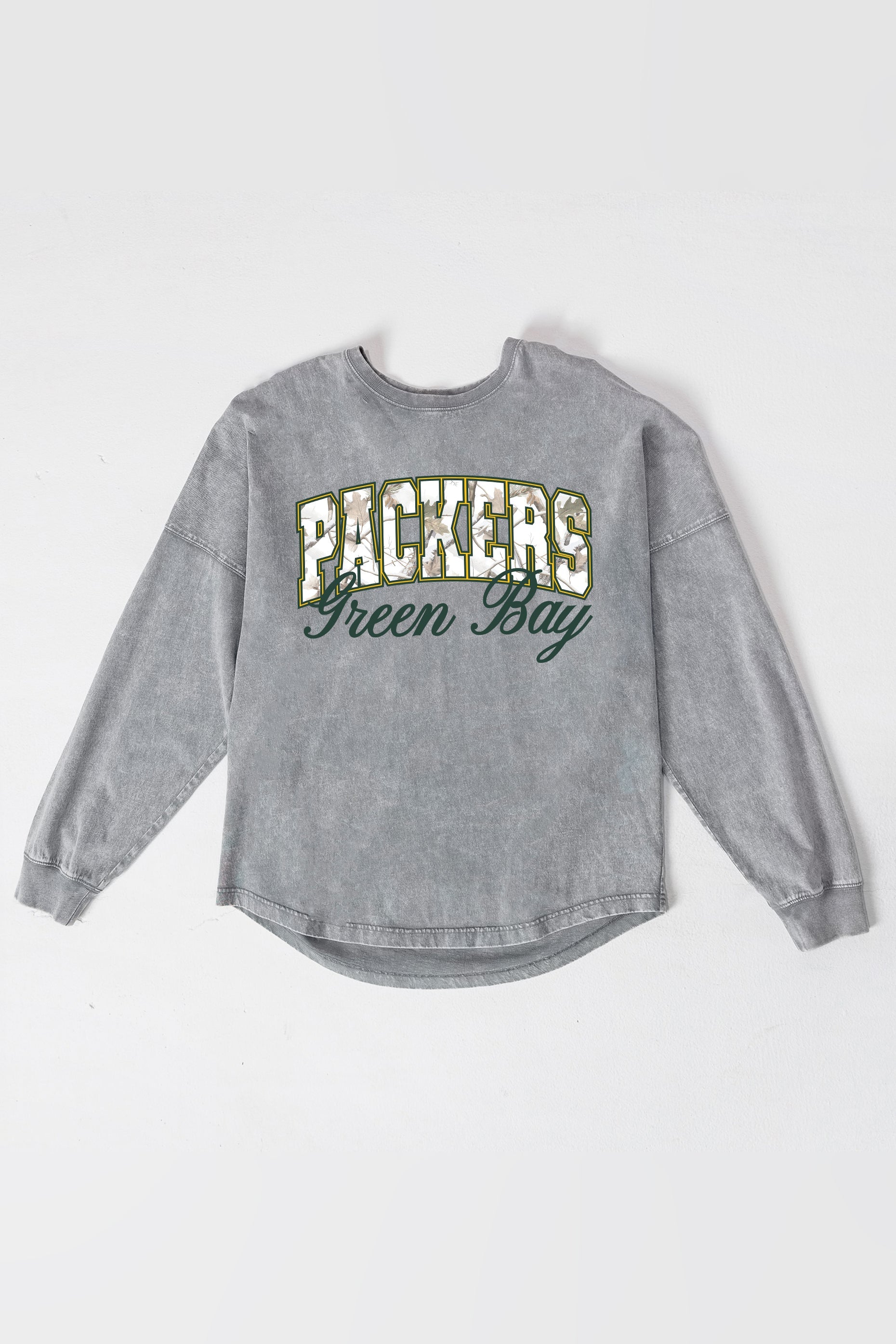 GREEN BAY PACKERS ON THE HUNT FADED WASH PULLOVER