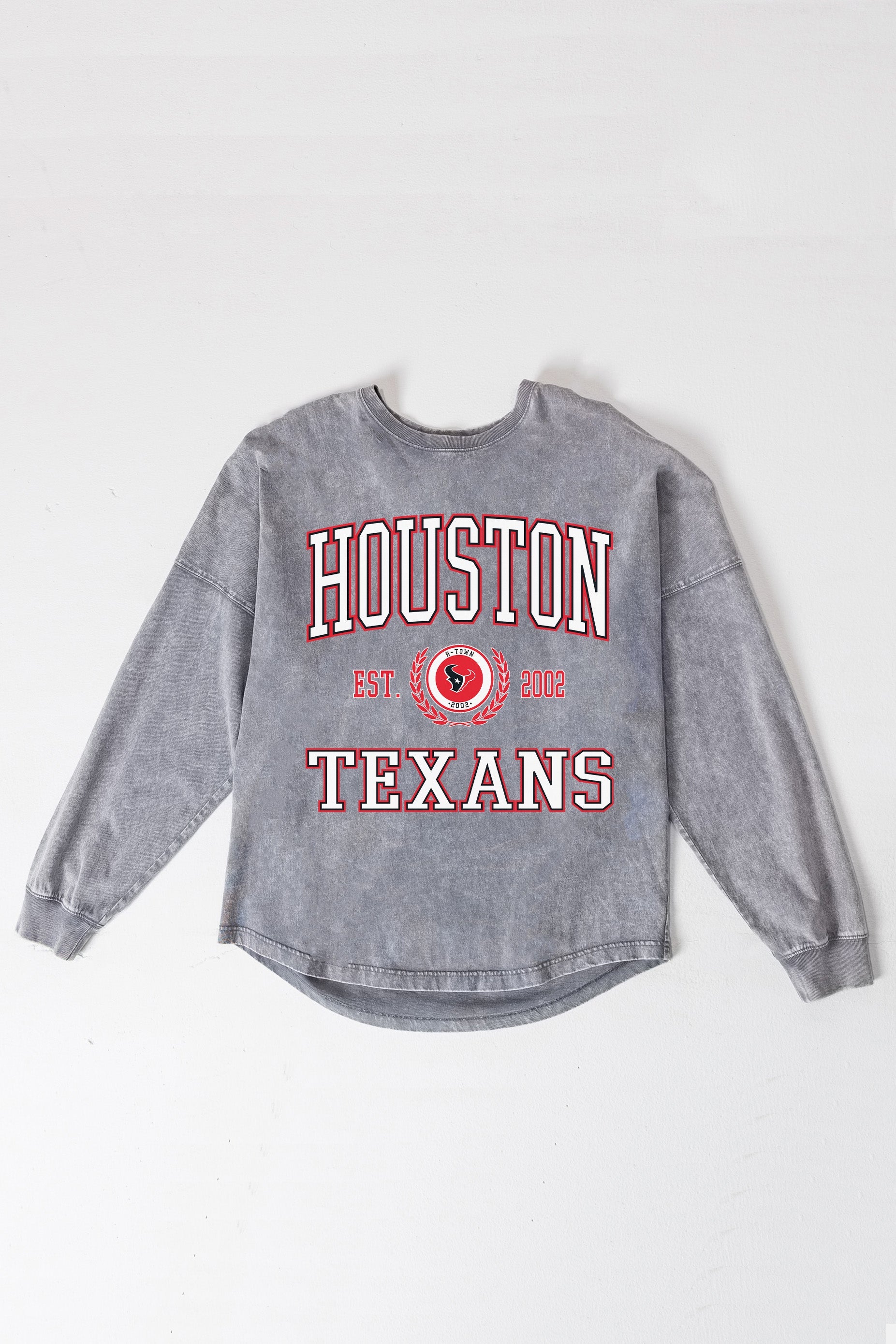 HOUSTON TEXANS FINAL SCORE FADED WASH PULLOVER