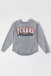 HOUSTON TEXANS ON THE HUNT FADED WASH PULLOVER