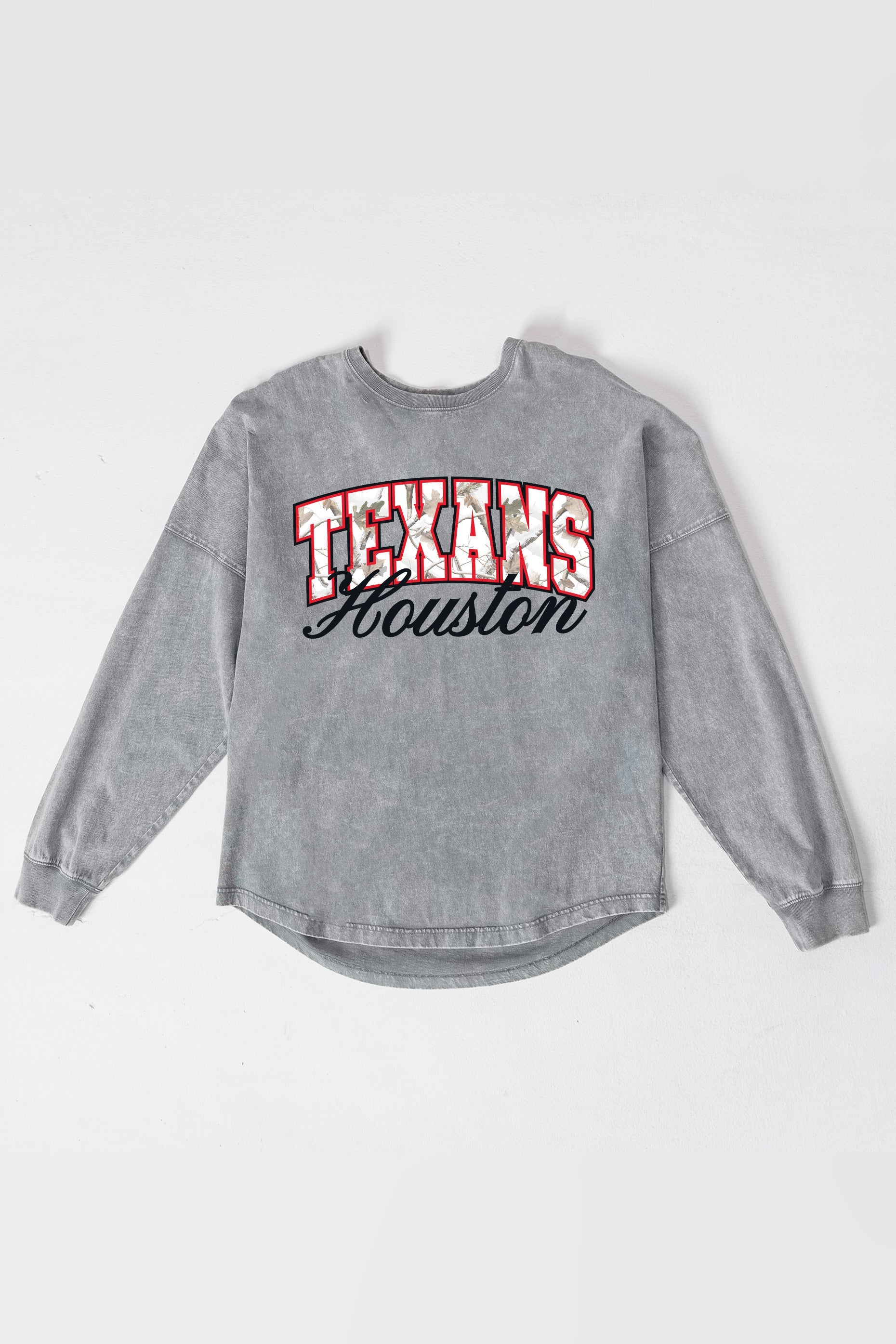 HOUSTON TEXANS ON THE HUNT FADED WASH PULLOVER