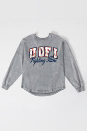 ILLINOIS FIGHTING ILLINI ON THE HUNT FADED WASH PULLOVER