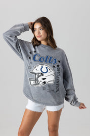 INDIANAPOLIS COLTS STARBOUND OVERSIZED LONG SLEEVE SNOW WASH TEE