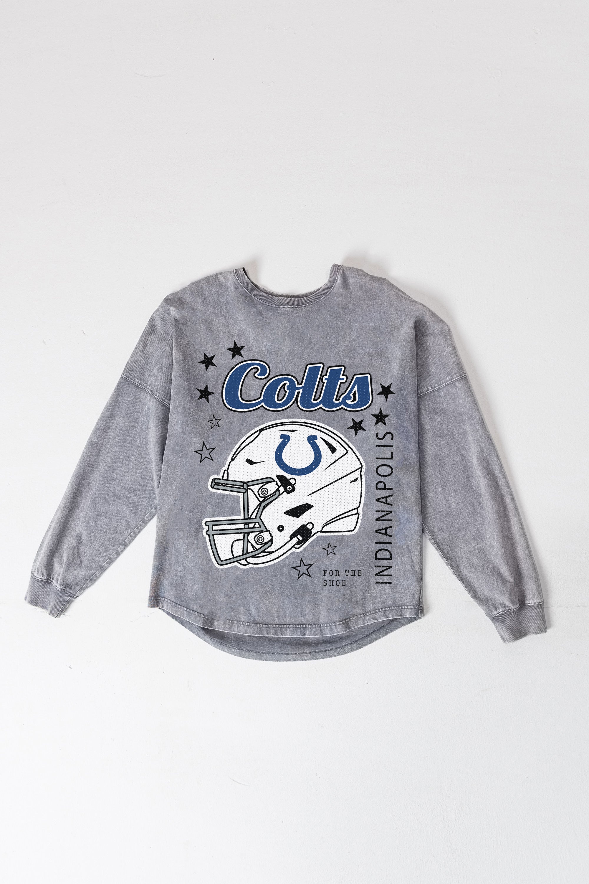INDIANAPOLIS COLTS STARBOUND OVERSIZED LONG SLEEVE SNOW WASH TEE