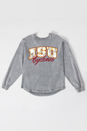 IOWA STATE CYCLONES ON THE HUNT FADED WASH PULLOVER