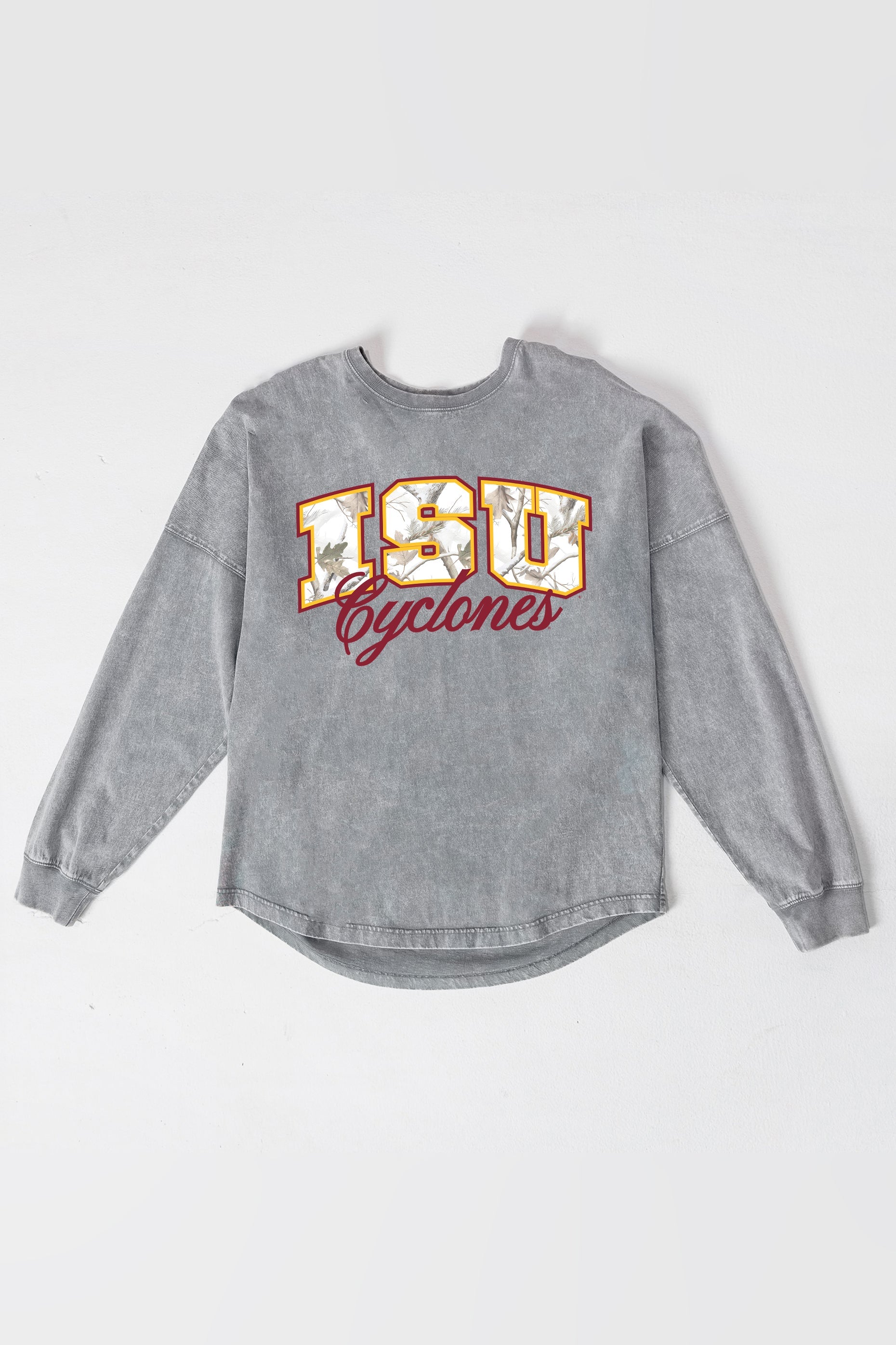 IOWA STATE CYCLONES ON THE HUNT FADED WASH PULLOVER