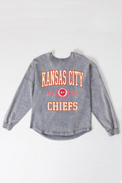KANSAS CITY CHIEFS FINAL SCORE FADED WASH PULLOVER