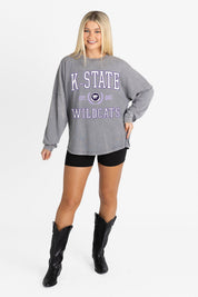 KANSAS STATE WILDCATS FINAL SCORE FADED WASH PULLOVER