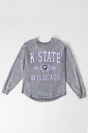 KANSAS STATE WILDCATS FINAL SCORE FADED WASH PULLOVER