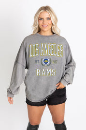 LOS ANGELES RAMS FINAL SCORE FADED WASH PULLOVER