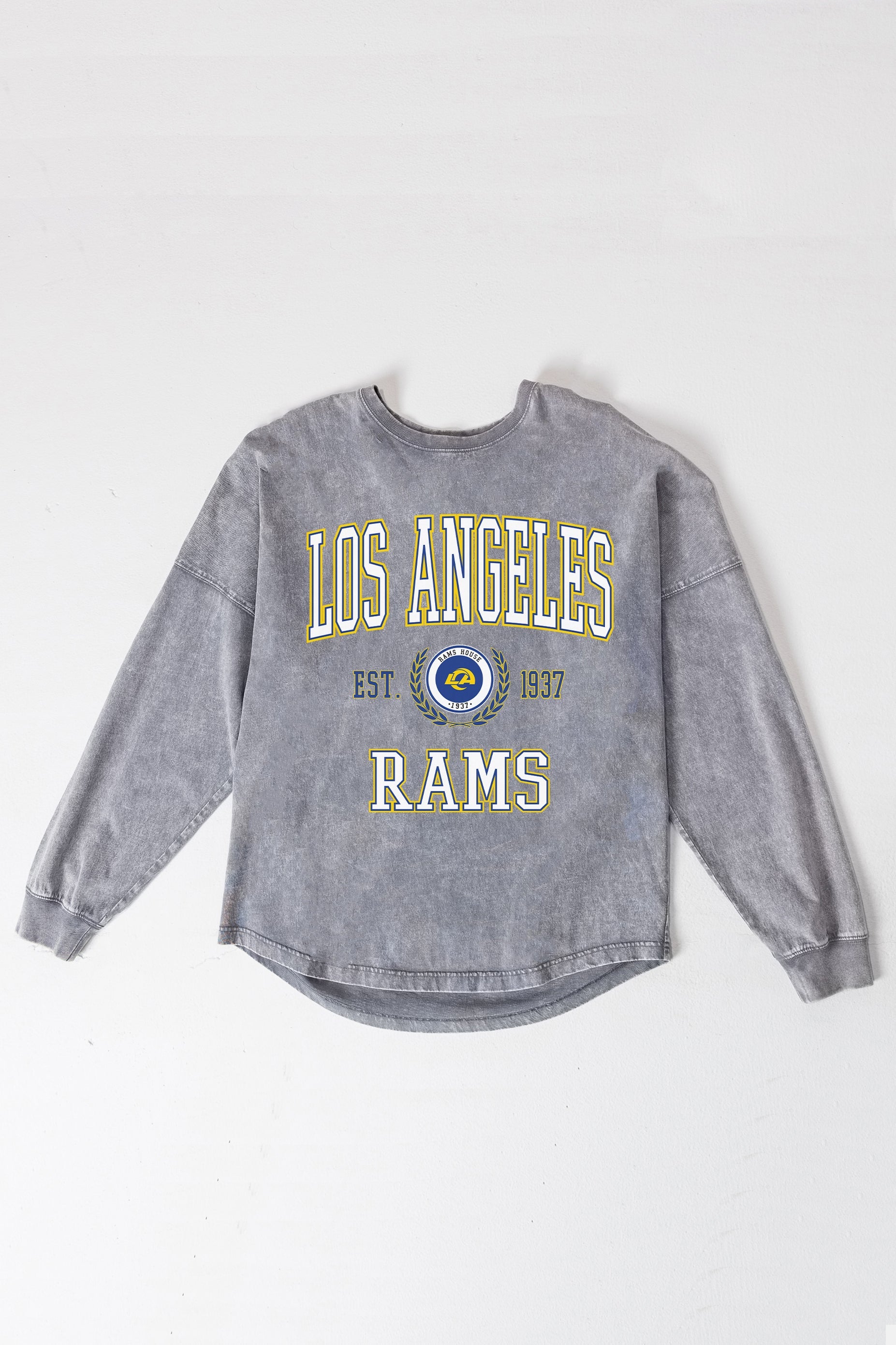 LOS ANGELES RAMS FINAL SCORE FADED WASH PULLOVER