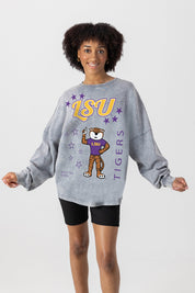 LSU TIGERS STARBOUND OVERSIZED LONG SLEEVE SNOW WASH TEE
