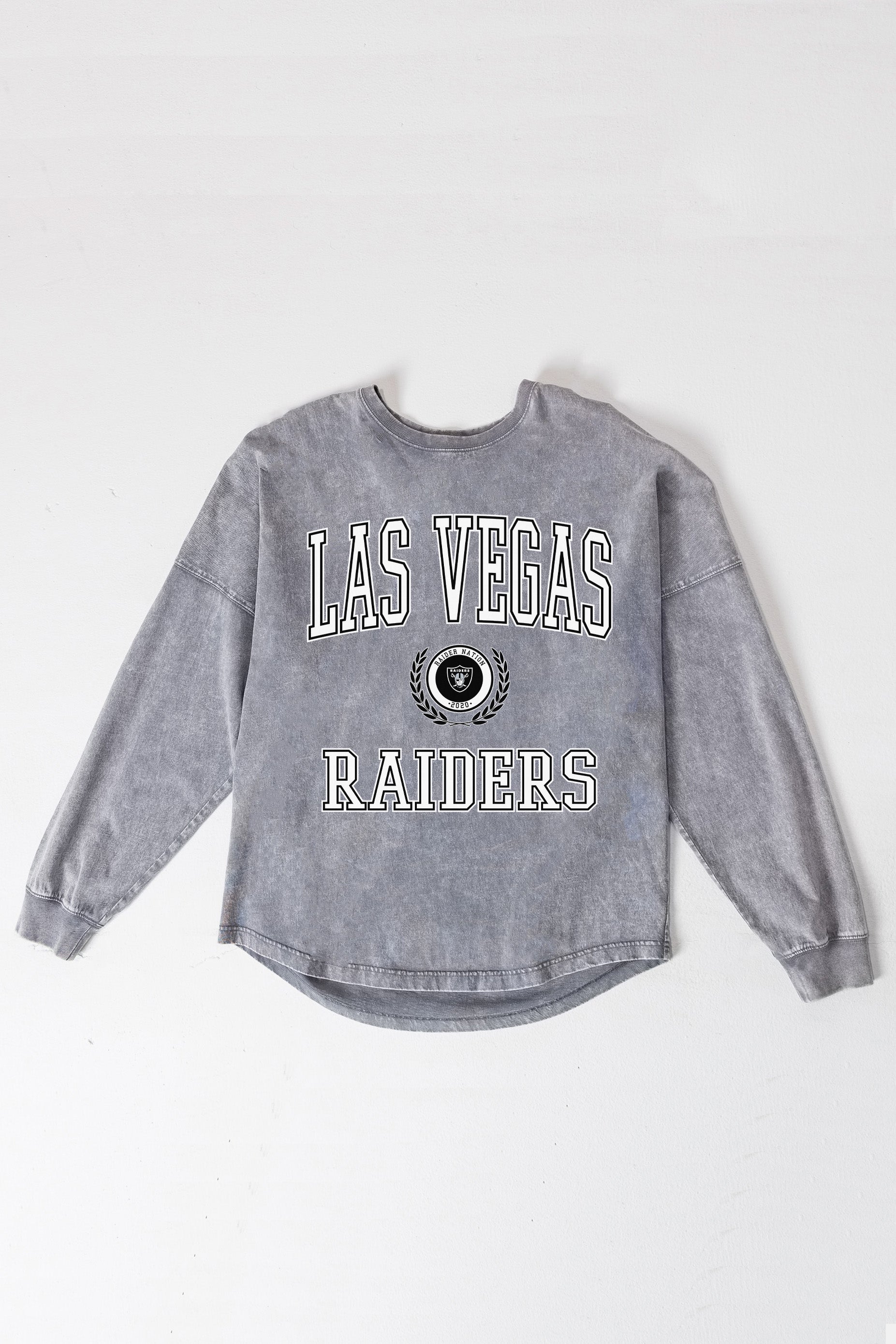 LAS VEGAS RAIDERS FINAL SCORE FADED WASH PULLOVER