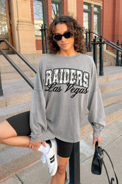 LAS VEGAS RAIDERS ON THE HUNT FADED WASH PULLOVER