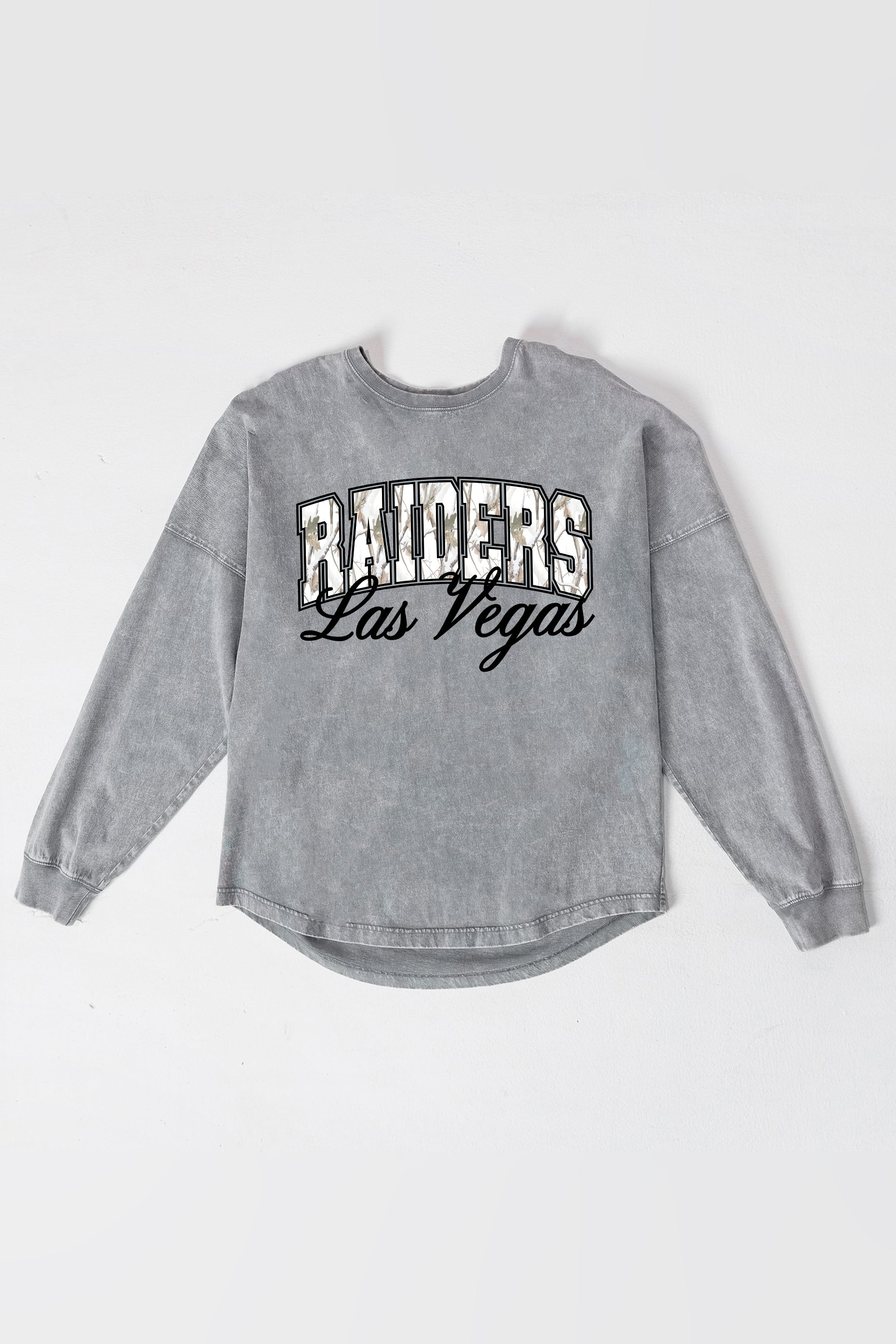 LAS VEGAS RAIDERS ON THE HUNT FADED WASH PULLOVER