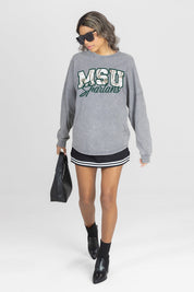 MICHIGAN STATE SPARTANS ON THE HUNT FADED WASH PULLOVER