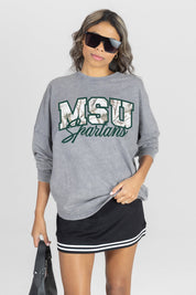 MICHIGAN STATE SPARTANS ON THE HUNT FADED WASH PULLOVER