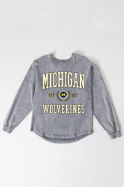 MICHIGAN WOLVERINES FINAL SCORE FADED WASH PULLOVER
