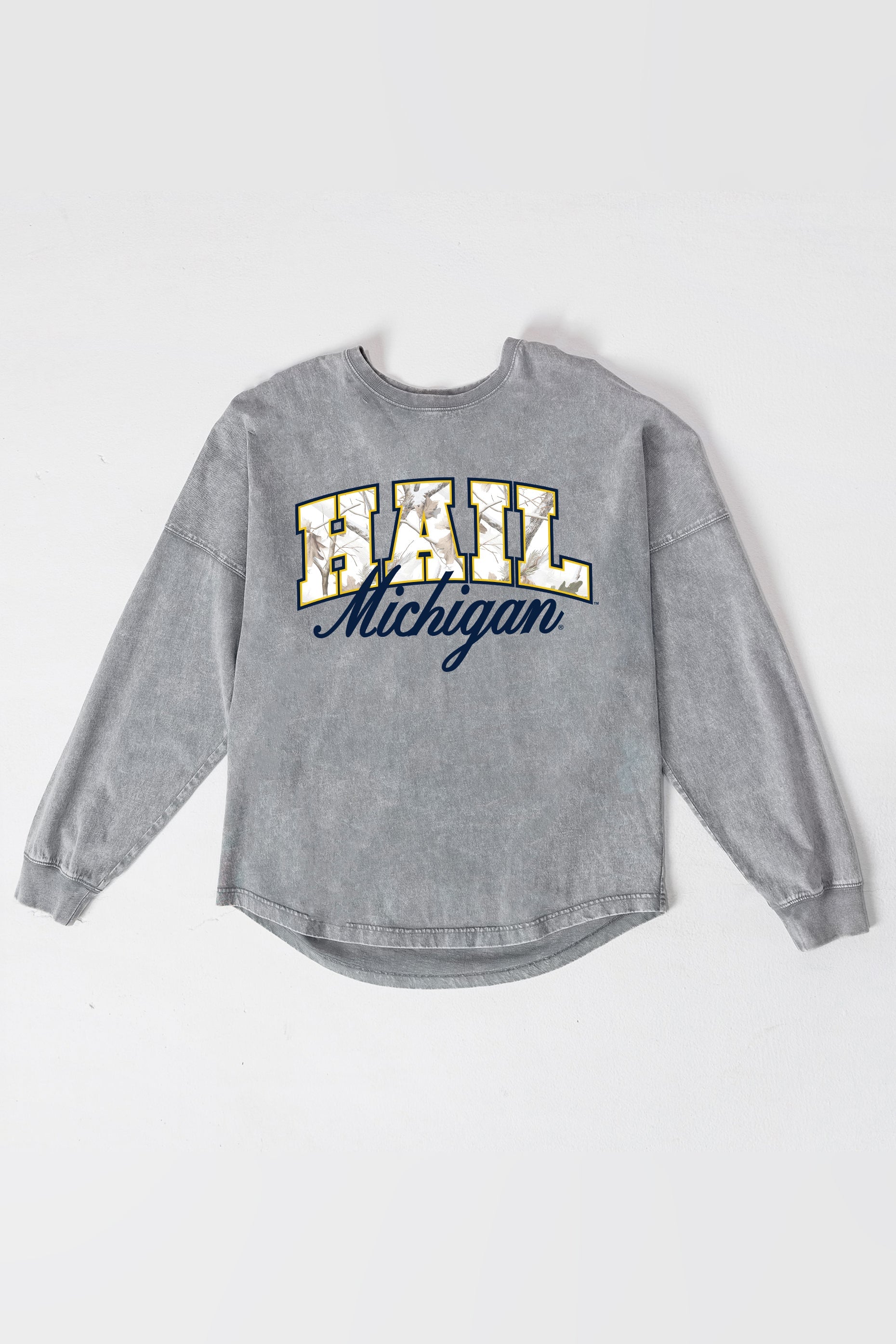 MICHIGAN WOLVERINES ON THE HUNT FADED WASH PULLOVER