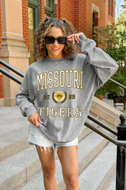 MISSOURI TIGERS FINAL SCORE FADED WASH PULLOVER