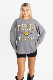 MISSOURI TIGERS FINAL SCORE FADED WASH PULLOVER