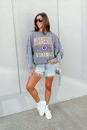 MINNESOTA VIKINGS FINAL SCORE FADED WASH PULLOVER