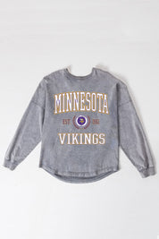 MINNESOTA VIKINGS FINAL SCORE FADED WASH PULLOVER