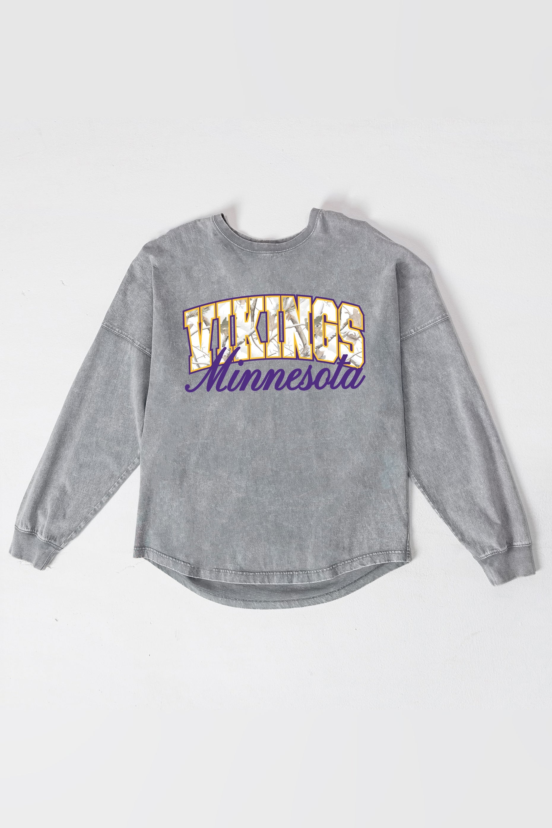 MINNESOTA VIKINGS ON THE HUNT FADED WASH PULLOVER