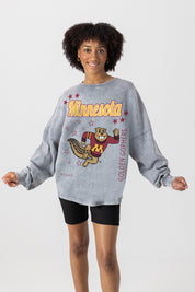 MINNESOTA GOLDEN GOPHERS STARBOUND OVERSIZED LONG SLEEVE SNOW WASH TEE