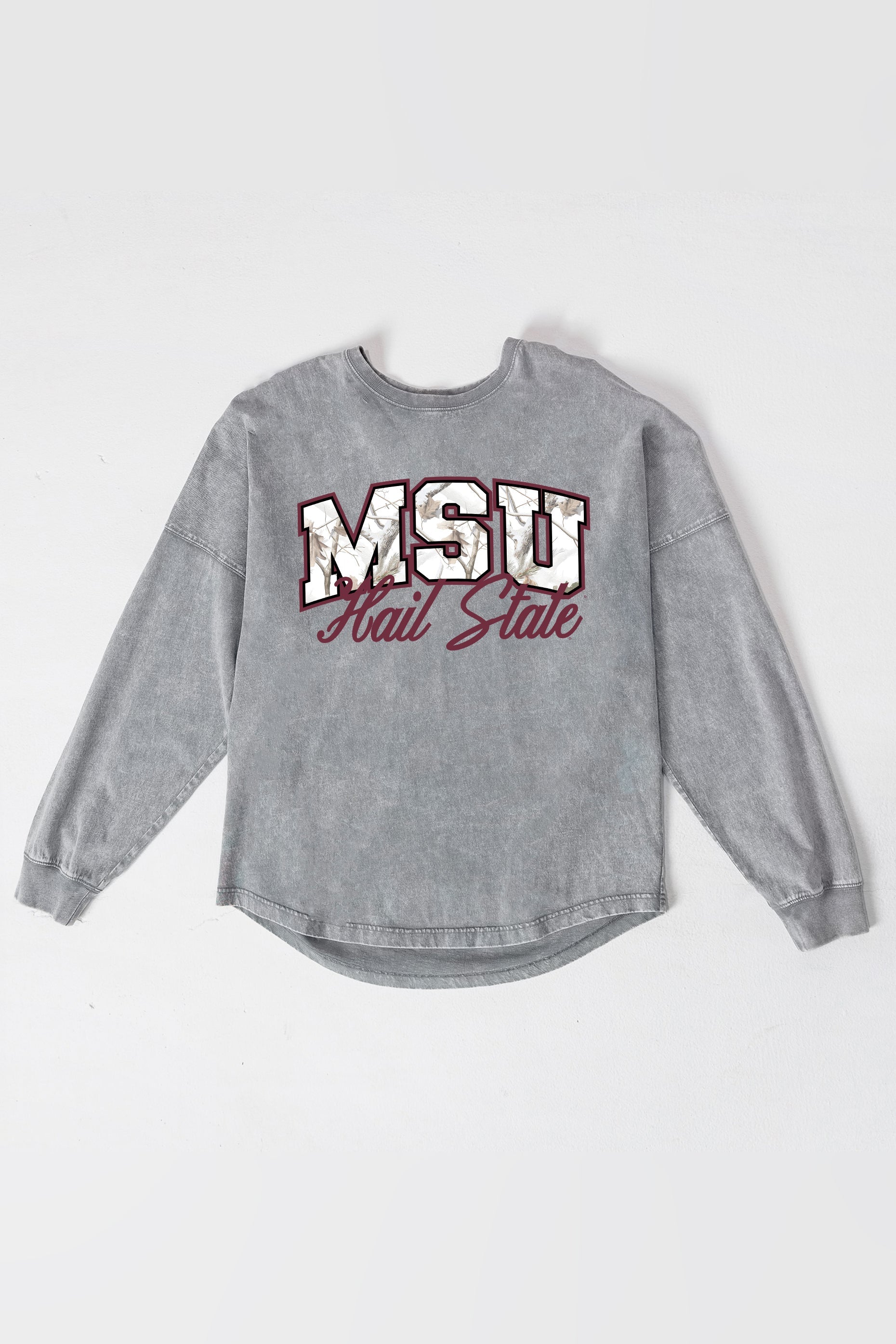 MISSISSIPPI STATE BULLDOGS ON THE HUNT FADED WASH PULLOVER