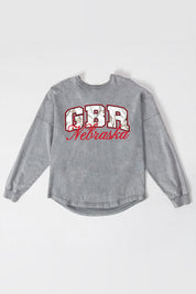 NEBRASKA CORNHUSKERS ON THE HUNT FADED WASH PULLOVER
