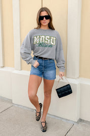 NORTH DAKOTA STATE BISON ON THE HUNT FADED WASH PULLOVER