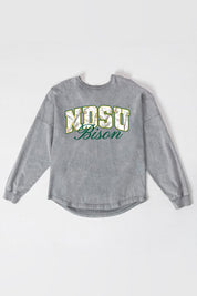 NORTH DAKOTA STATE BISON ON THE HUNT FADED WASH PULLOVER