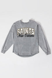 NEW ORLEANS SAINTS ON THE HUNT FADED WASH PULLOVER