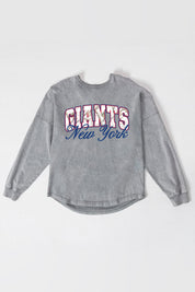 NEW YORK GIANTS ON THE HUNT FADED WASH PULLOVER