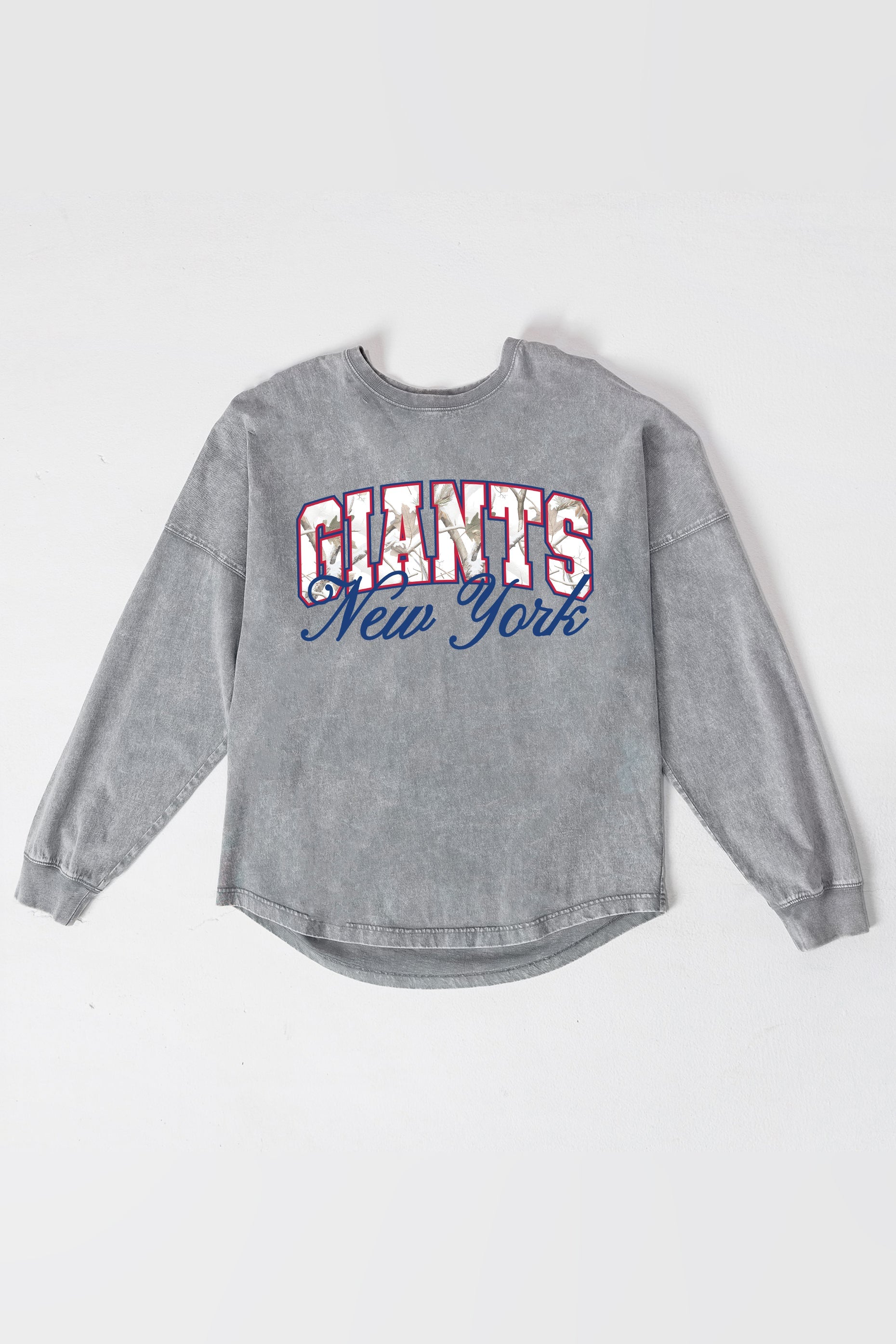 NEW YORK GIANTS ON THE HUNT FADED WASH PULLOVER