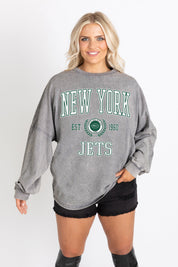 NEW YORK JETS FINAL SCORE FADED WASH PULLOVER