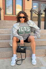 NEW YORK JETS ON THE HUNT FADED WASH PULLOVER