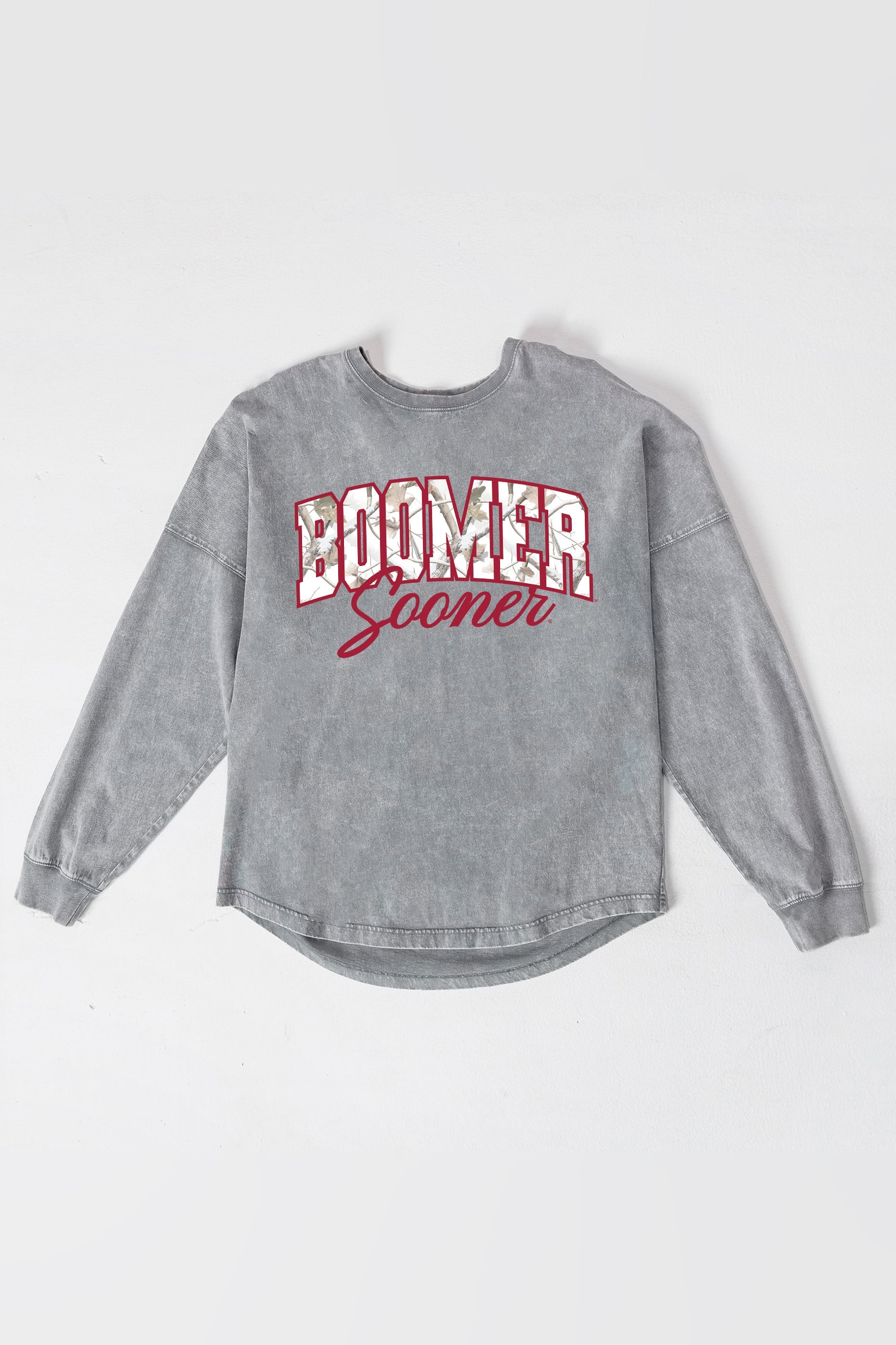 OKLAHOMA SOONERS ON THE HUNT FADED WASH PULLOVER