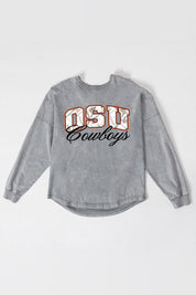 OKLAHOMA STATE COWBOYS ON THE HUNT FADED WASH PULLOVER