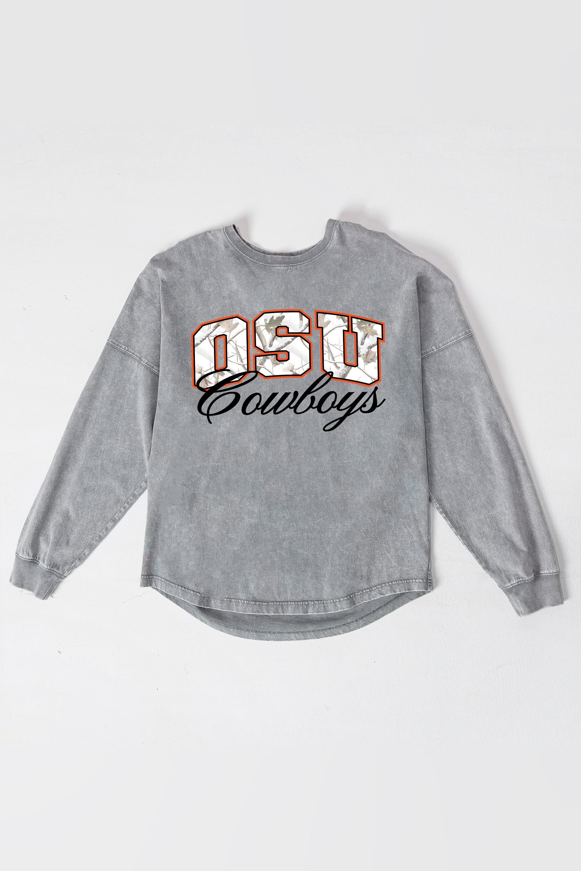 OKLAHOMA STATE COWBOYS ON THE HUNT FADED WASH PULLOVER