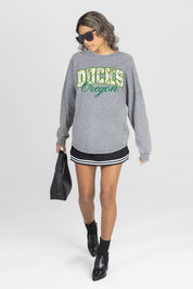 OREGON DUCKS ON THE HUNT FADED WASH PULLOVER