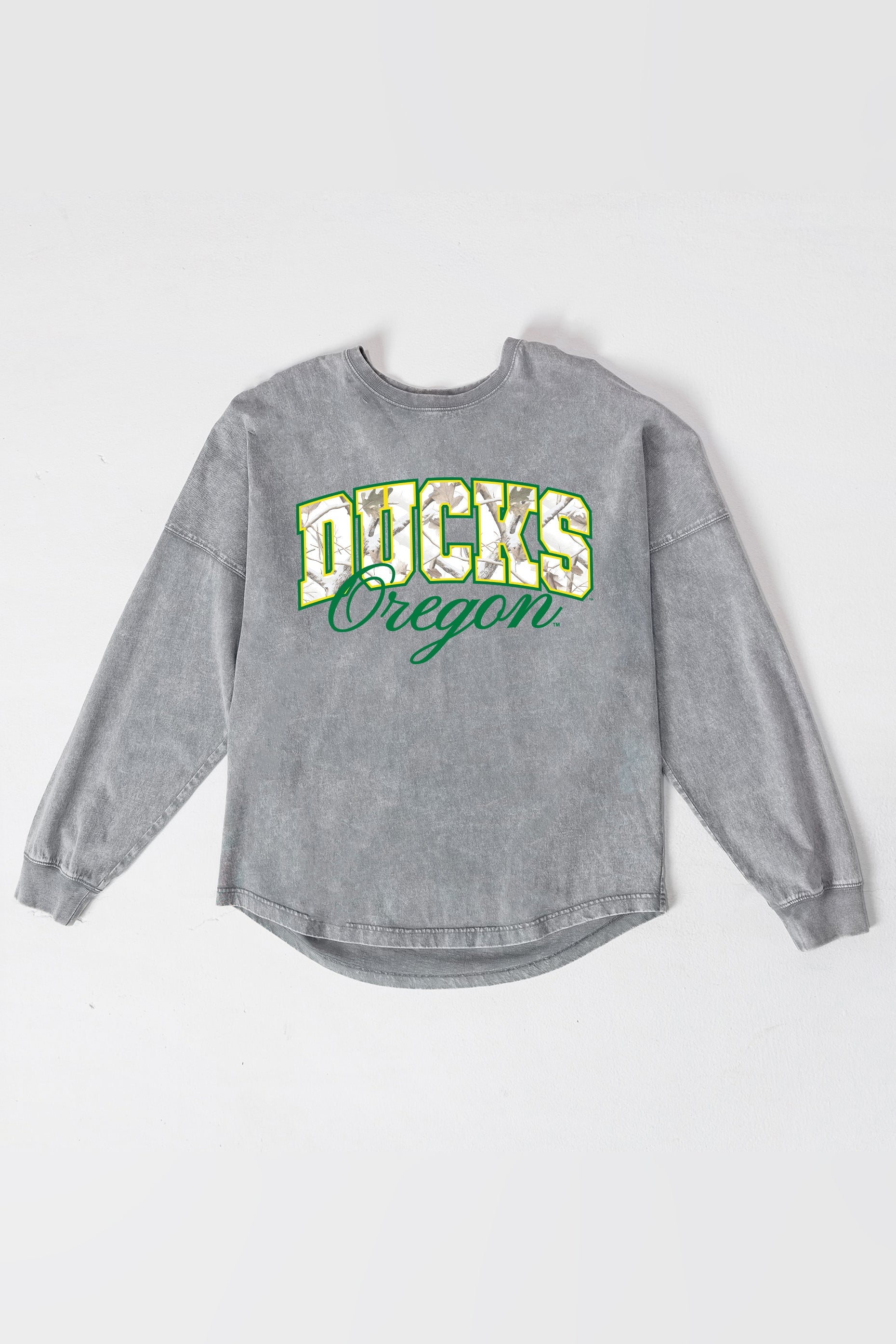 OREGON DUCKS ON THE HUNT FADED WASH PULLOVER