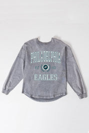 PHILADELPHIA EAGLES FINAL SCORE FADED WASH PULLOVER