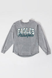 PHILADELPHIA EAGLES ON THE HUNT FADED WASH PULLOVER