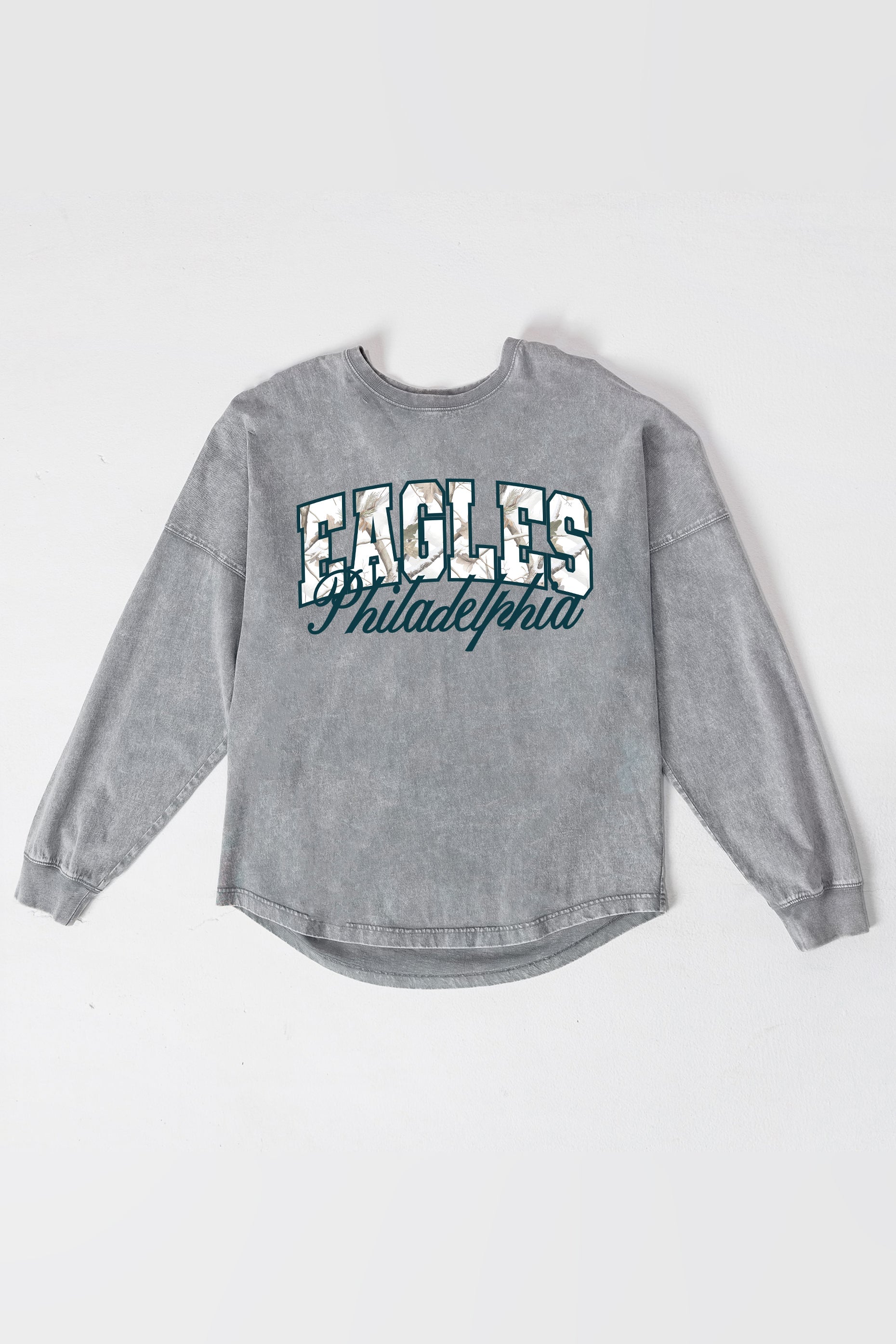 PHILADELPHIA EAGLES ON THE HUNT FADED WASH PULLOVER