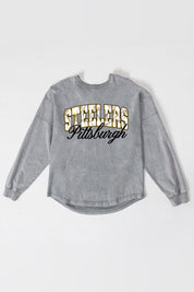 PITTSBURGH STEELERS ON THE HUNT FADED WASH PULLOVER
