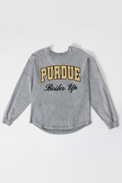 PURDUE BOILERMAKERS ON THE HUNT FADED WASH PULLOVER